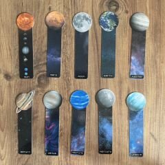 10 Adet Gezegenler Kitap Ayracı (15 cm)