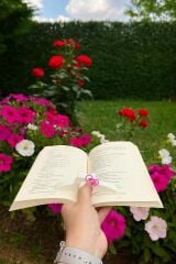 Kitap Ayracı - Sayfa Tutucu - Tek El Kitap Okuma Aparatı (Beyaz Kedi)