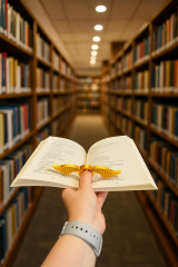 Kitap Ayracı - Sayfa Tutucu - Tek El Kitap Okuma Aparatı (Altın Snitch)