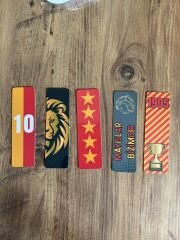 5 Adet Taraftar Kitap Ayracı - Sarı Kırmızı (15 cm)