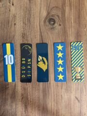 5 Adet Taraftar Kitap Ayracı - Sarı Lacivert (15 cm)