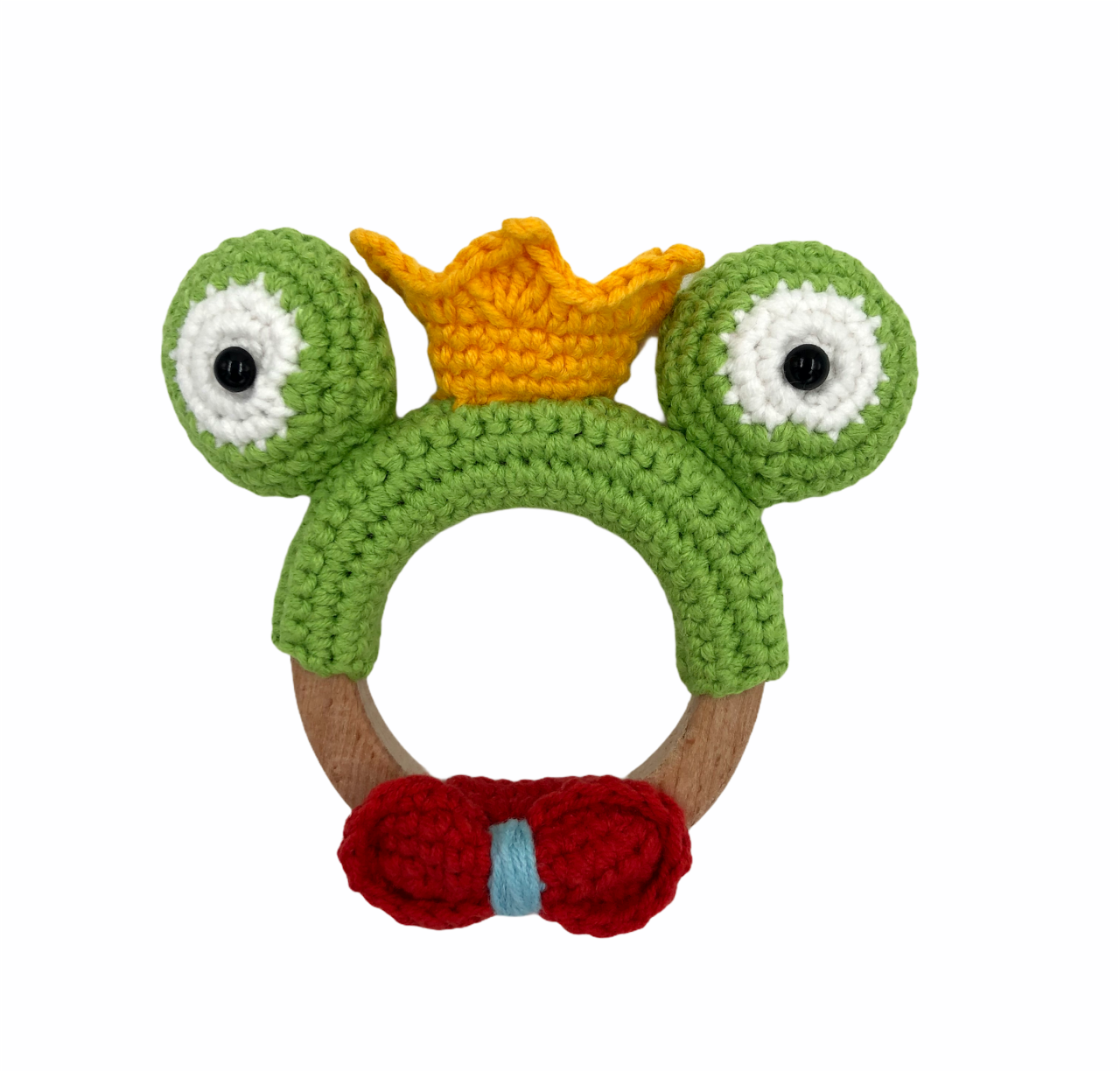 Amigurumi Kurbağa Organik Diş Kaşıyıcı