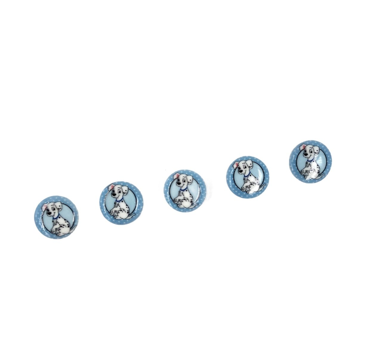 Dalmaçyalı Köpek Düğme 15 mm (Renk Seçenekli) MAVİ