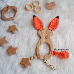 Amigurumi Tilki Organik Diş Kaşıyıcı