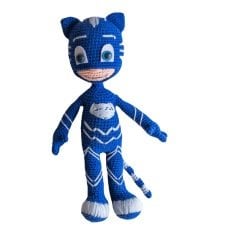 Mavi Kedi Çocuk Örgü Oyuncak  (Amigurumi)