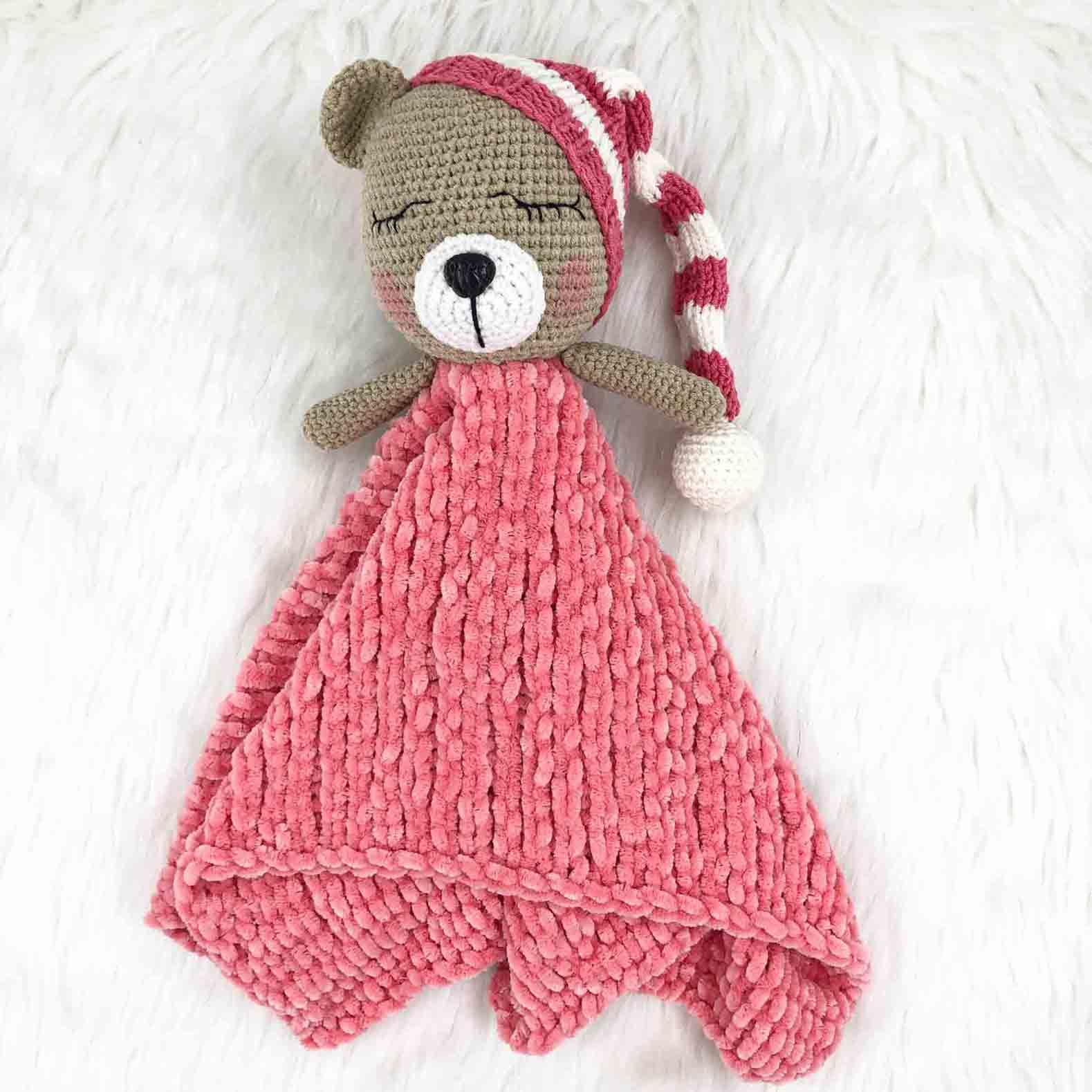 Ayıcık Örgü Uyku Arkadaşı Model 4 (Amigurumi)