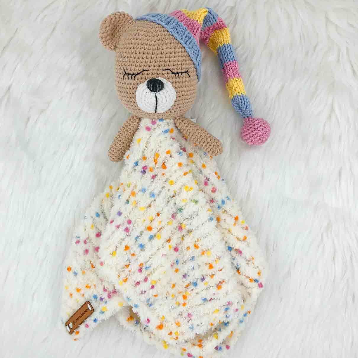Ayıcık Örgü Uyku Arkadaşı Model 17 (Amigurumi)