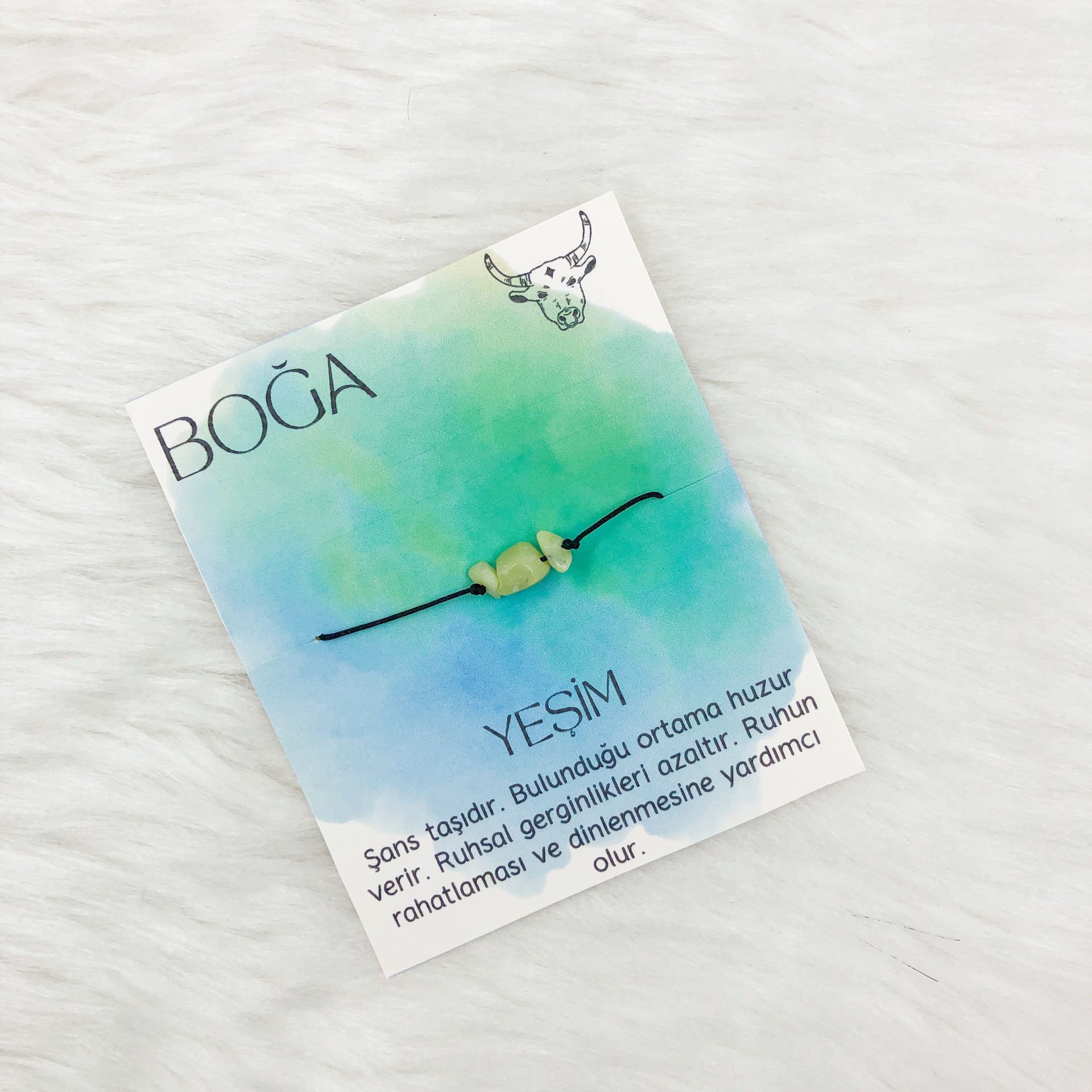 Boğa Burç Taşı Bilekliği