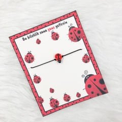 Uğur Böcekli Boncuklu Şans Bilekliği