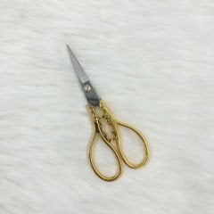 Vintage Dikiş Nakış Makası No:7 (Altın Rengi)