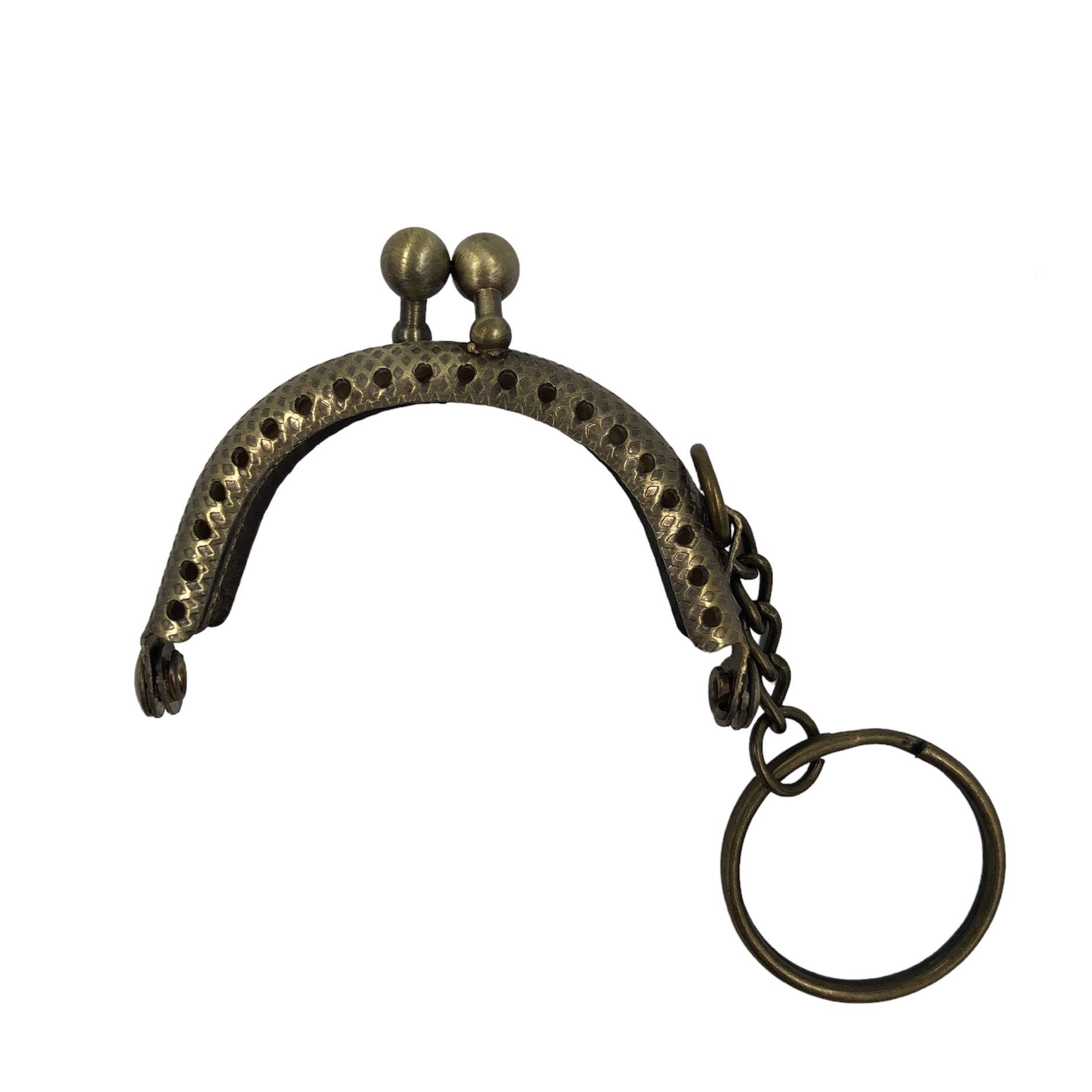 Anahtarlıklı Dikilebilir Çanta Klipsi/Çanta Bursu 6 cm (Gold)