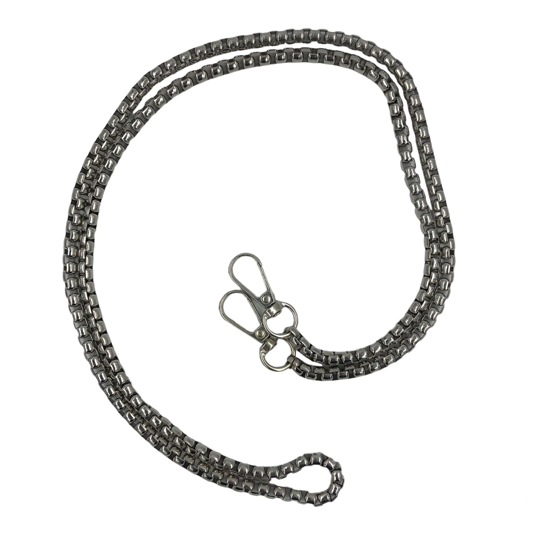 Metal Çanta Zinciri 1 Metre Model 1 (Gümüş Renk)