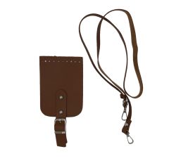 Deri Telefon Çantası Yapım Seti Model 1 (Taba)