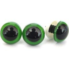 8 mm Yeşil Amigurumi Kilitli Göz (Adet Seçenekli)