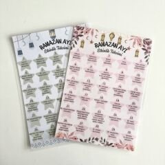 Ramazan Etkinlik Takvimi Pembe (21x29 cm)
