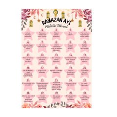 Ramazan Etkinlik Takvimi Pembe (21x29 cm)
