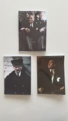 Atatürk Fotoğraflı A5 Not Defteri (Model 1)