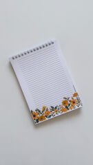 Çiçek Desenli A5 Not Defteri (Model 2)