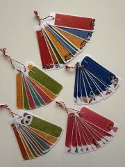 Taşıt Desenli Çarpım Tablosu Çalışma Kartları 13x4 cm