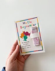 Bayram Tebrik Kartı - Bayram Harçlık Kartı - Kurban Bayramı - Ramazan Bayramı Model 2