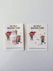 Bayram Tebrik Kartı - Bayram Harçlık Kartı - Kurban Bayramı - Ramazan Bayramı Model 1