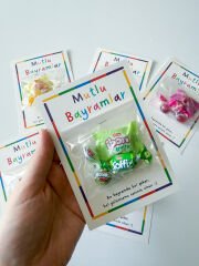 Bayram Tebrik Kartı - Bayram Şeker Kartı - Kurban Bayramı - Ramazan Bayramı Model 2