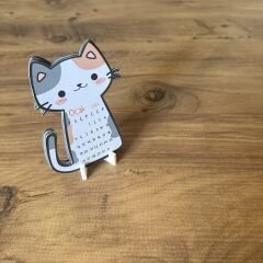 2026 Takvim - Kedi Masaüstü Takvim- Standlı Takvim