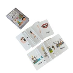 40 Adet Vücudumuz ve Rutinler İngilizce Çalışma Kartları (105x70 mm)