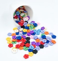 Çiçek Düğme 10 mm (Renk Seçenekli)