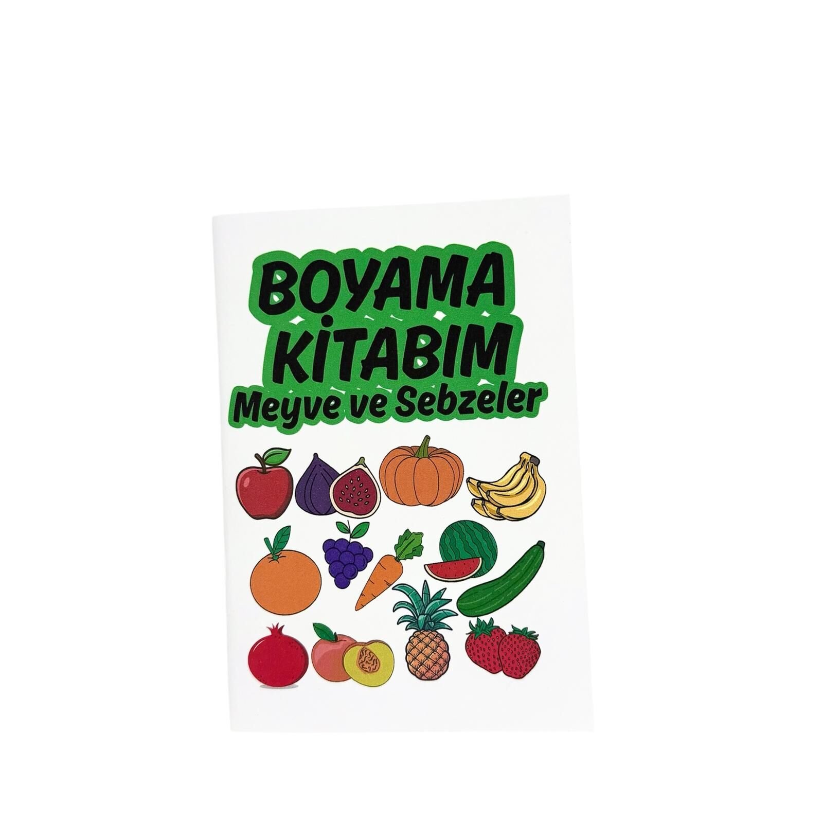 Meyve Sebze Temalı Boyama Kitabı (210x145 mm)