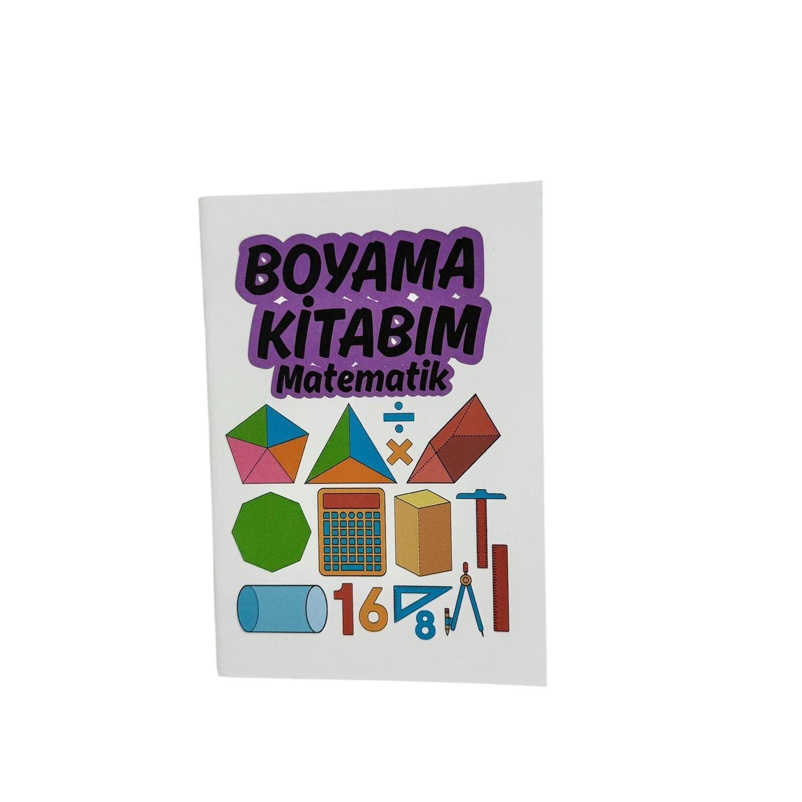 Matematik Temalı Seyahat Boy Boyama Kitabı (140x100 mm)