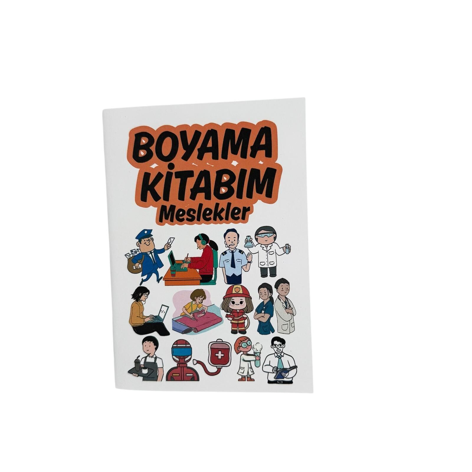 Meslekler Temalı Seyahat Boy Boyama Kitabı (140x100 mm)