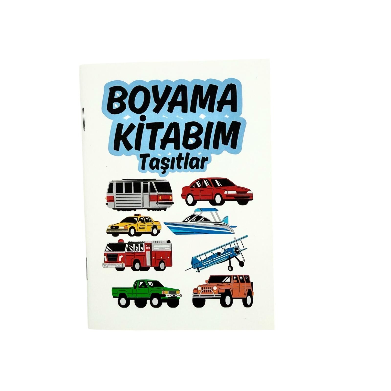 Taşıtlar Temalı Seyahat Boy Boyama Kitabı (140x100 mm)