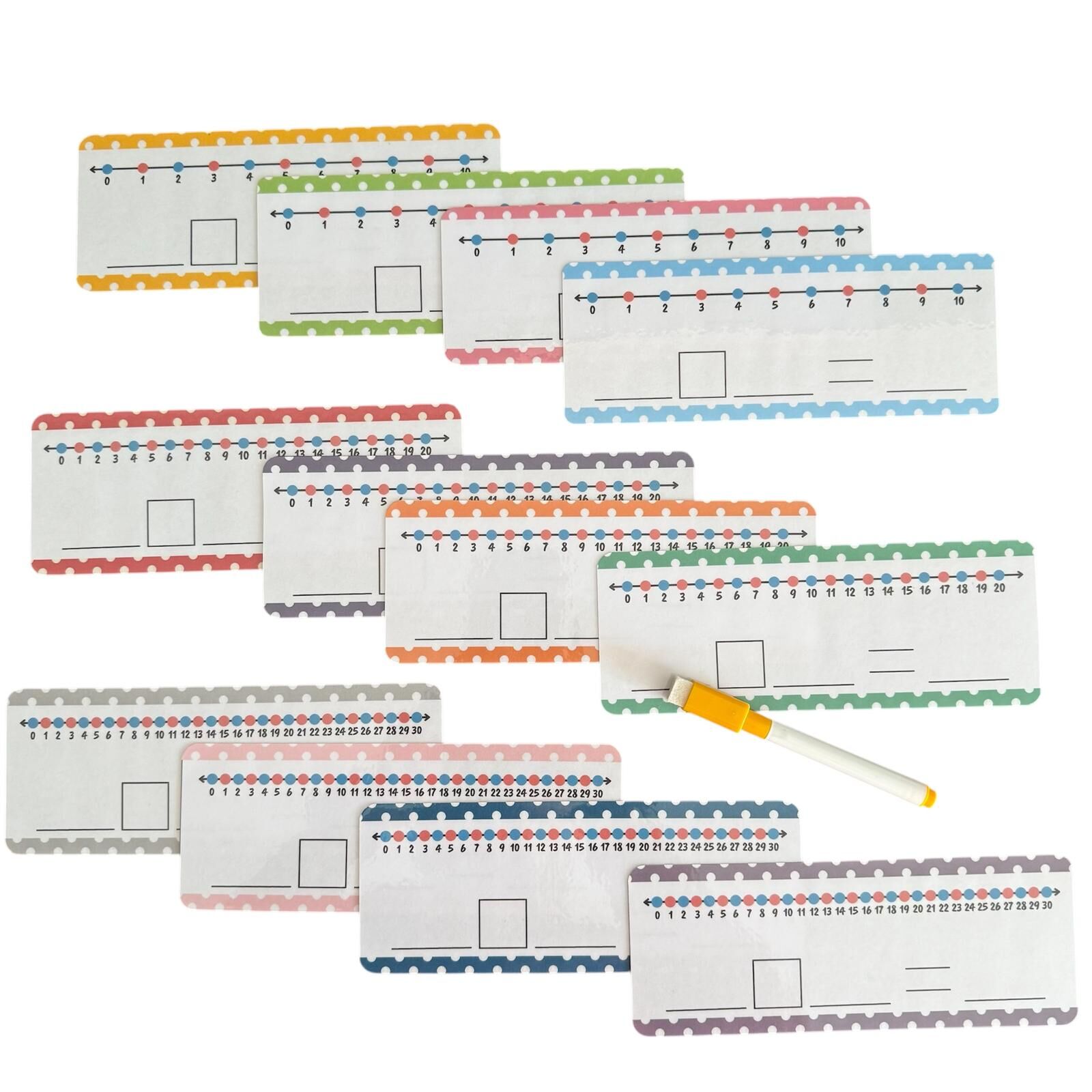 Yaz-Sil 4 İşlem Matematik Çalışma Kartları (Toplama,Çıkarma,Bölme,Çarpma)- Kalem Hediyeli
