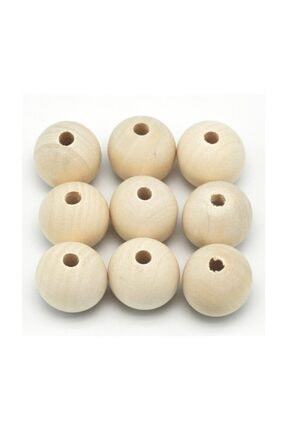 20 mm Ahşap Boncuk (Adet Seçenekli)