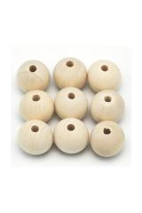 20 mm Ahşap Boncuk (Adet Seçenekli)