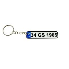 Plaka Anahtarlık - Taraftar Anahtarlık - Araba Anahtarlığı Model 1 (7 cm)