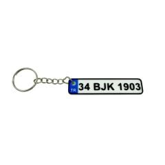 Plaka Anahtarlık - Taraftar Anahtarlık - Araba Anahtarlığı Model 2 (7 cm)