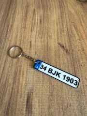 Plaka Anahtarlık - Taraftar Anahtarlık - Araba Anahtarlığı Model 2 (7 cm)