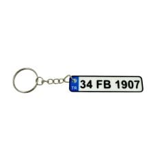 Plaka Anahtarlık - Taraftar Anahtarlık - Araba Anahtarlığı Model 3 (7 cm)